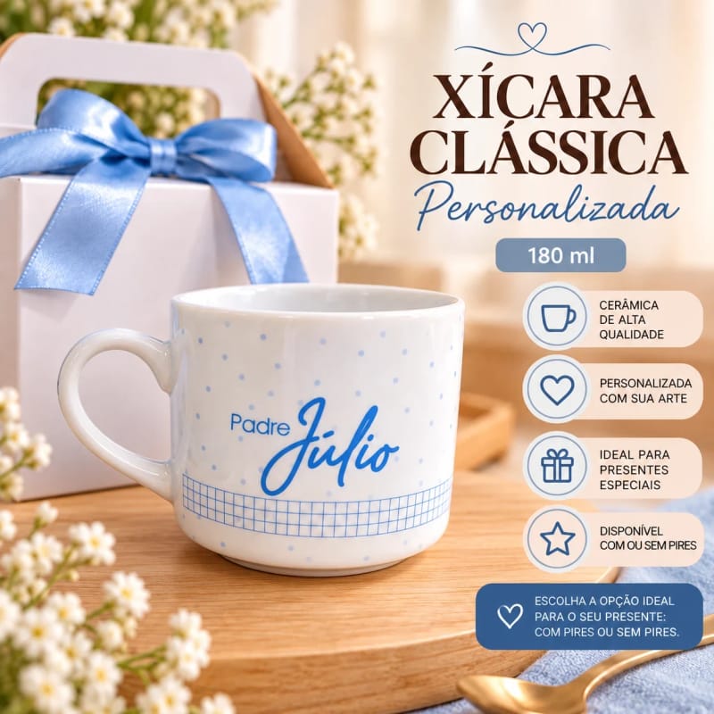 Xícara Clássica Personalizada 180ml