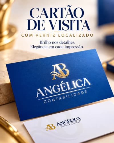 Cartão de Visita Verniz Localizado