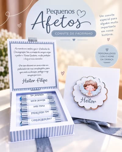 Pequenos Afetos — Convite de Padrinho